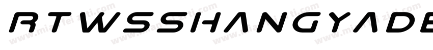 RTWSShangYaDemo Regular MicrosoftYa字体转换